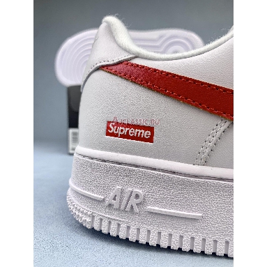 Buy Supreme x Nike Air Force 1 Low "Box Logo - Speed Red" Shanghai Exclusive CU9225-101-2 Quality Reps Replicas Shoes