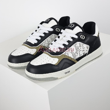 Buy Dior B27 Low "Dior Oblique Galaxy - Black White Beige" Sneaker 3SN272ZIJ_H163 Quality Reps Replicas Shoes