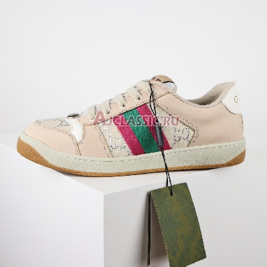 Buy Gucci Wmns Screener "White GG Lame" Sneaker 577684 2C830 9150 Quality Reps Replicas Shoes
