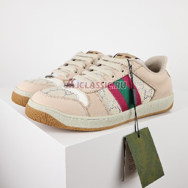 Buy Gucci Wmns Screener "White GG Lame" Sneaker 577684 2C830 9150 Quality Reps Replicas Shoes