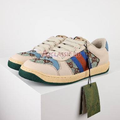 Buy Gucci Wmns Screener "Brown Blue Red" Sneaker 677423 9SFR0 4983 Quality Reps Replicas Shoes