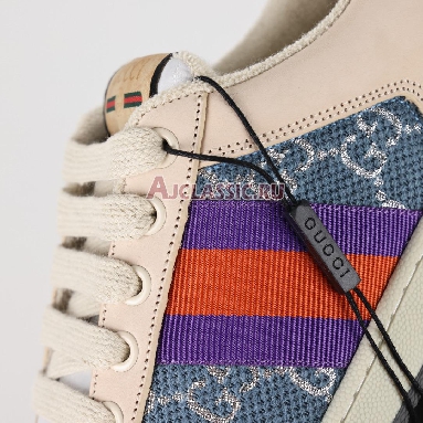 Buy Gucci Screener "Blue GG Lame" Sneaker 577684 2C830 4690 Quality Reps Replicas Shoes