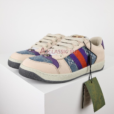 Buy Gucci Screener "Blue GG Lame" Sneaker 577684 2C830 4690 Quality Reps Replicas Shoes