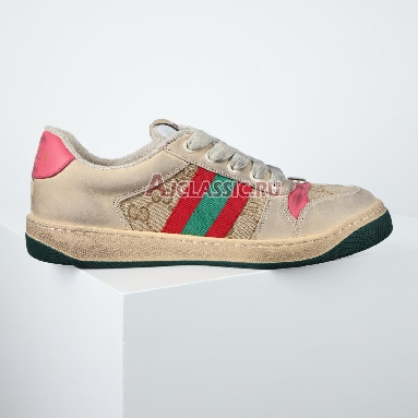 Buy Gucci GG Screener Distressed "GG Canvas - Pink" Sneaker 546551 9Y920 9665 Quality Reps Replicas Shoes