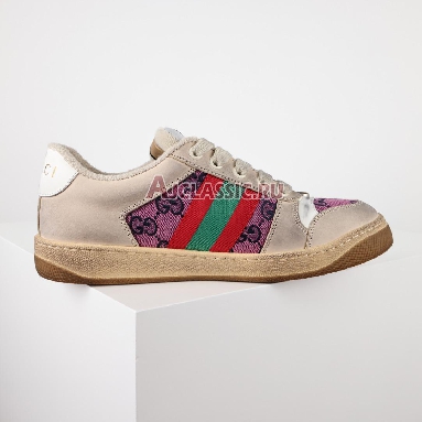 Buy Gucci Screener Series GG "Enamel Purple Double g Canvas Printing" Sneaker 570443 9SFR0 5270 Quality Reps Replicas Shoes