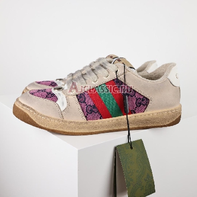 Buy Gucci Screener Series GG "Enamel Purple Double g Canvas Printing" Sneaker 570443 9SFR0 5270 Quality Reps Replicas Shoes