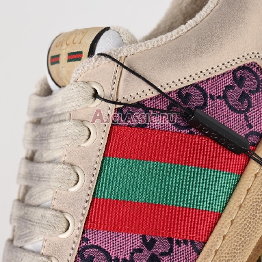 Buy Gucci Screener Series GG "Enamel Purple Double g Canvas Printing" Sneaker 570443 9SFR0 5270 Quality Reps Replicas Shoes