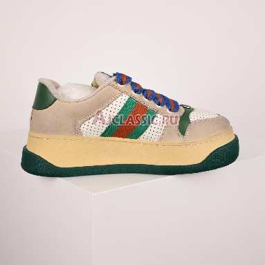 Buy Gucci Screener "Off White Green Red" Sneaker 756465 0YIA0 9547 Quality Reps Replicas Shoes
