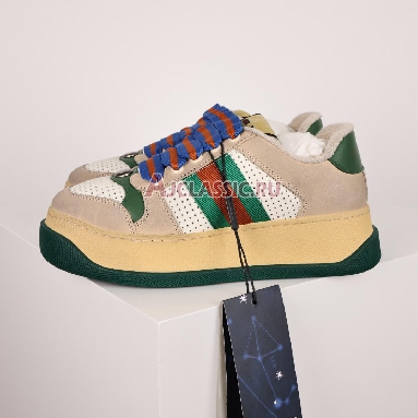 Buy Gucci Screener "Off White Green Red" Sneaker 756465 0YIA0 9547 Quality Reps Replicas Shoes