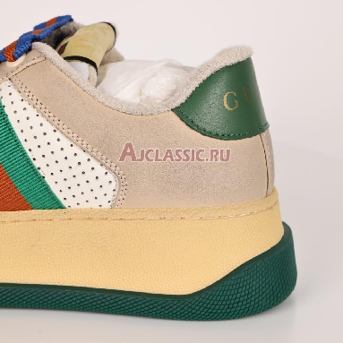 Buy Gucci Screener "Off White Green Red" Sneaker 756465 0YIA0 9547 Quality Reps Replicas Shoes