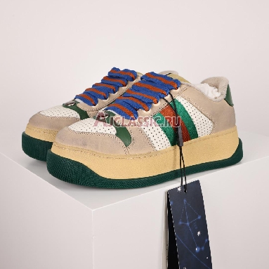 Buy Gucci Screener "Off White Green Red" Sneaker 756465 0YIA0 9547 Quality Reps Replicas Shoes