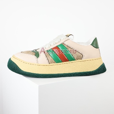 Buy Gucci Screener "GG Motif - Beige Green" Sneaker 777106 AAC72 9554 Quality Reps Replicas Shoes