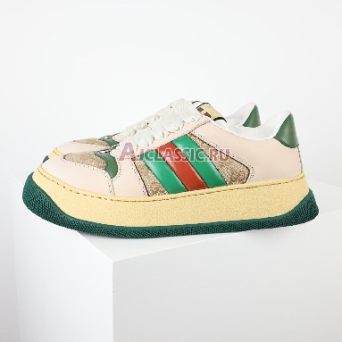 Buy Gucci Screener "GG Motif - Beige Green" Sneaker 777106 AAC72 9554 Quality Reps Replicas Shoes