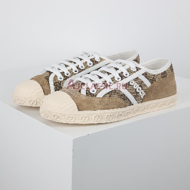 Buy Gucci GG Canvas Trainer "White Beige Monogram" 759055 FAC19 9756_2 Quality Reps Replicas Shoes