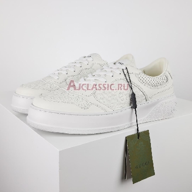 Buy Gucci GG Embossed "White" Sneaker 669582 1XL10 9014 Quality Reps Replicas Shoes