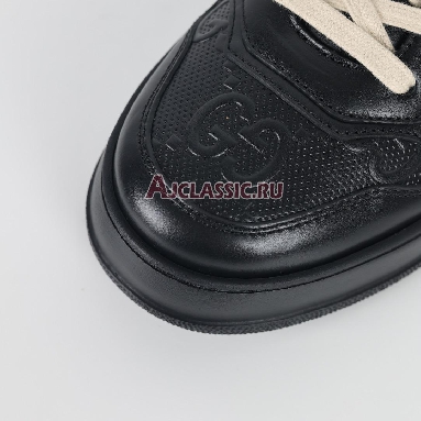 Buy Gucci GG Embossed "Black Leather" Sneaker 669582 1XL10 1000 Quality Reps Replicas Shoes