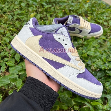 Buy Travis Scott x Air Jordan 1 Low "Reverse Purple" CQ4277-117 Quality Reps Replicas Shoes