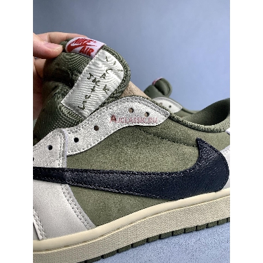 Buy Travis Scott x Air Jordan 1 Retro Low OG SP "Reverse Olive" DM7866-200-2 Quality Reps Replicas Shoes