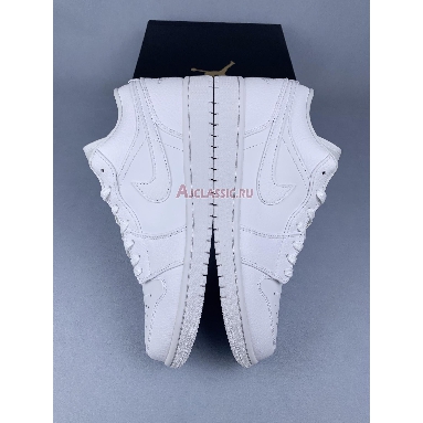 Buy Air Jordan 1 Low Triple White Tumbled Leather White 553558-130 Quality Reps Replicas Shoes