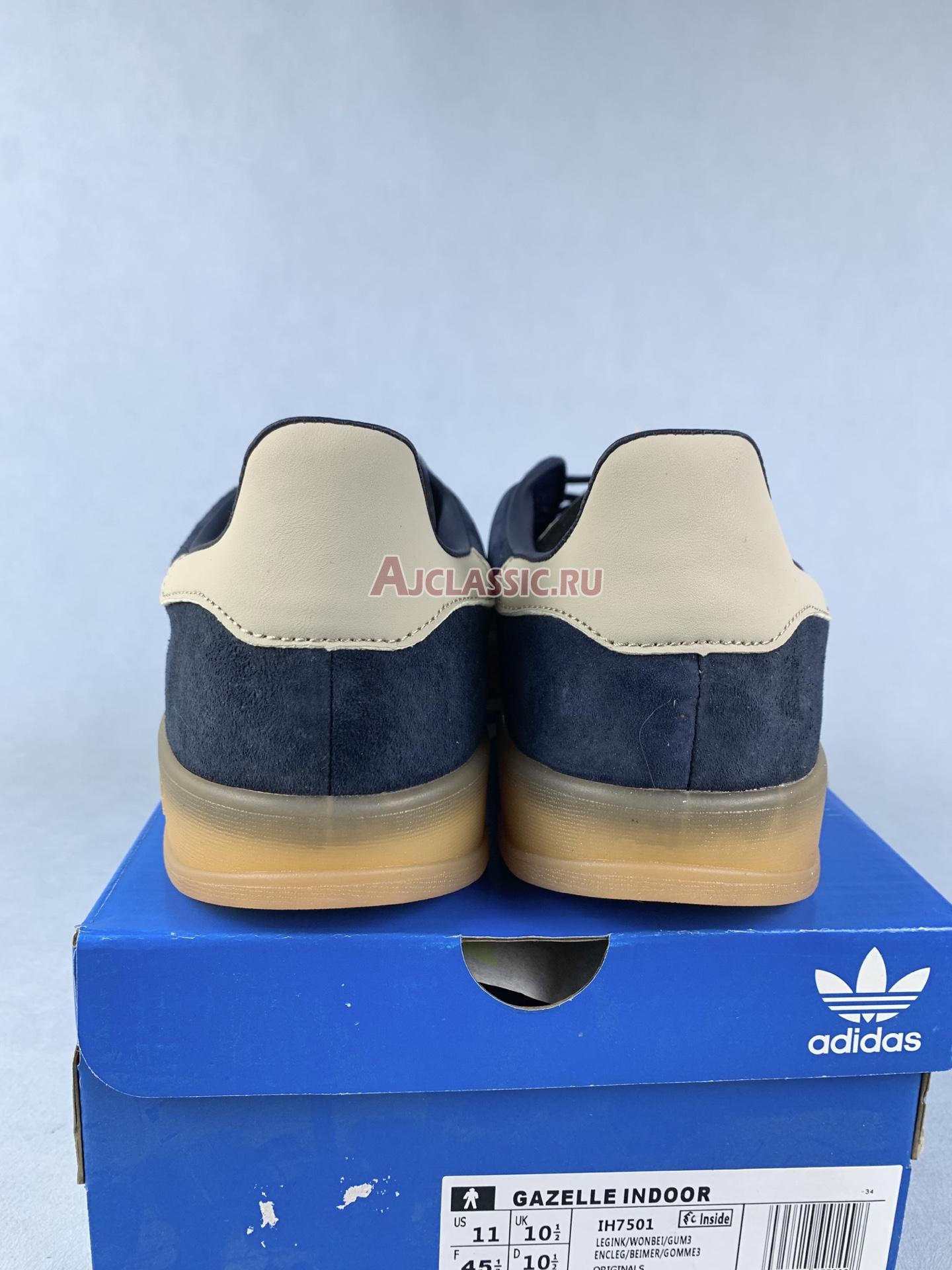 New Adidas Gazelle Indoor "Legend Ink Wonder Beige" IH7501 Shoes