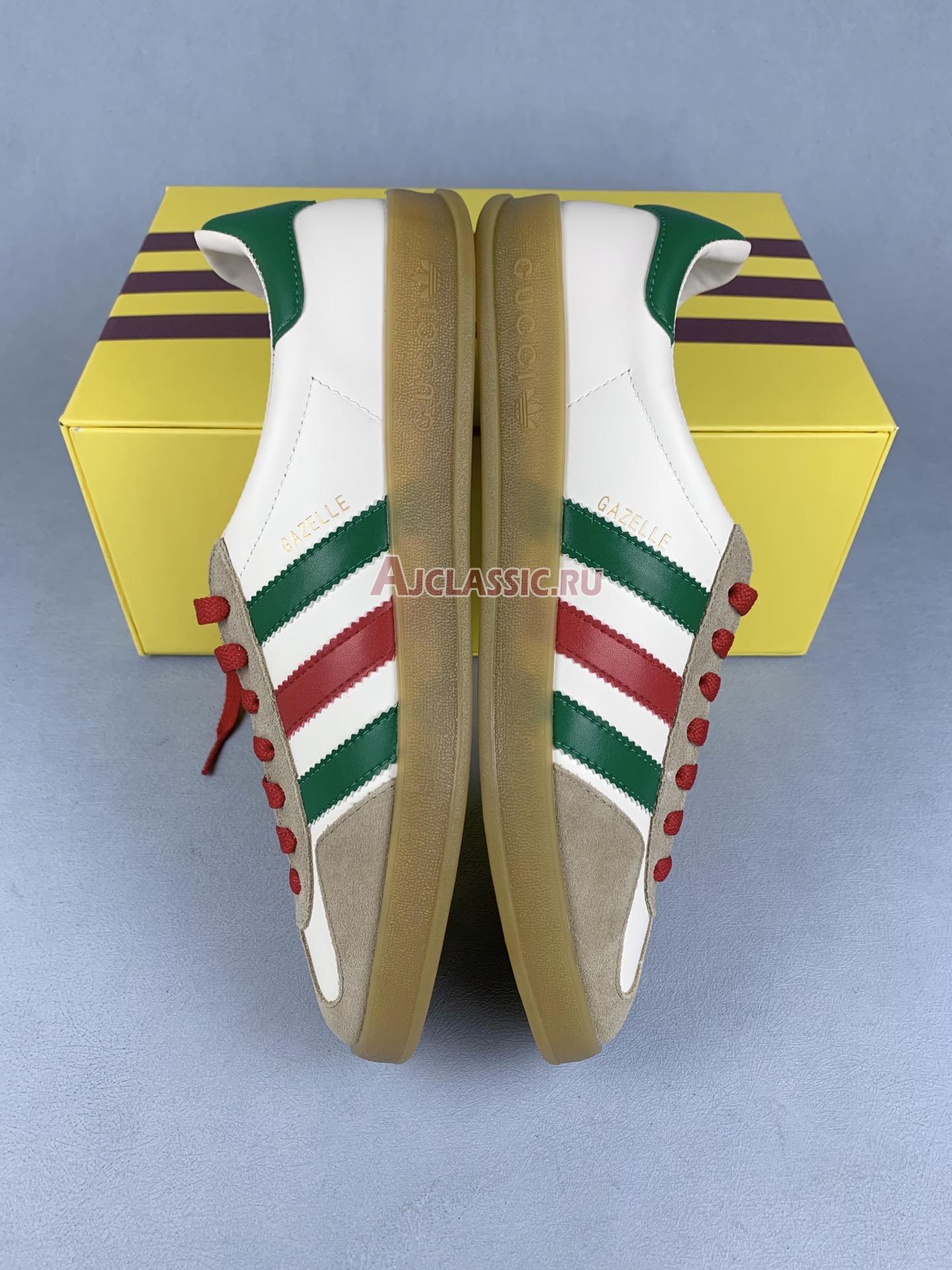 New Adidas x Gucci Gazelle "White Green Red" 726487 AAA43 9547 Shoes