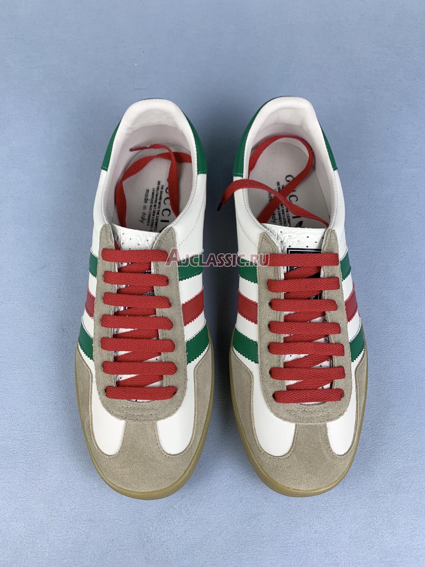 New Adidas x Gucci Gazelle "White Green Red" 726487 AAA43 9547 Shoes