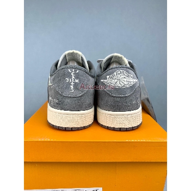Buy Custom Travis Scott x Louis Vuitton x Air Jordan 1 Low White Grey Grey SJ2068-261 Quality Reps Replicas Shoes