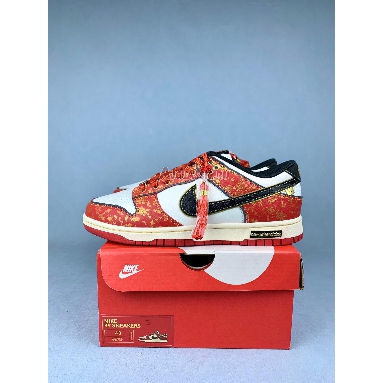 Buy Custom Nike SB Dunk Low Double Happiness Cloud Pattern - Red Gold Red RW1220-005 Quality Reps Replicas Shoes