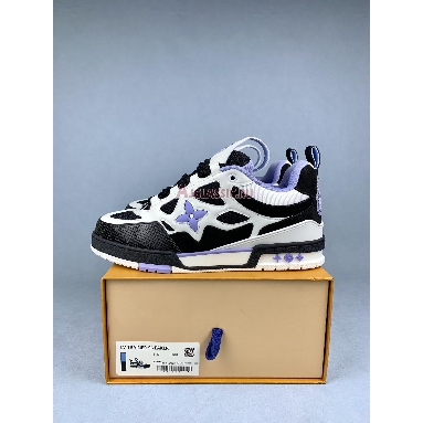 Buy Louis Vuitton LV Skate Sneaker Black Cream Purple Purple 1ADE0I-2 Quality Reps Replicas Shoes