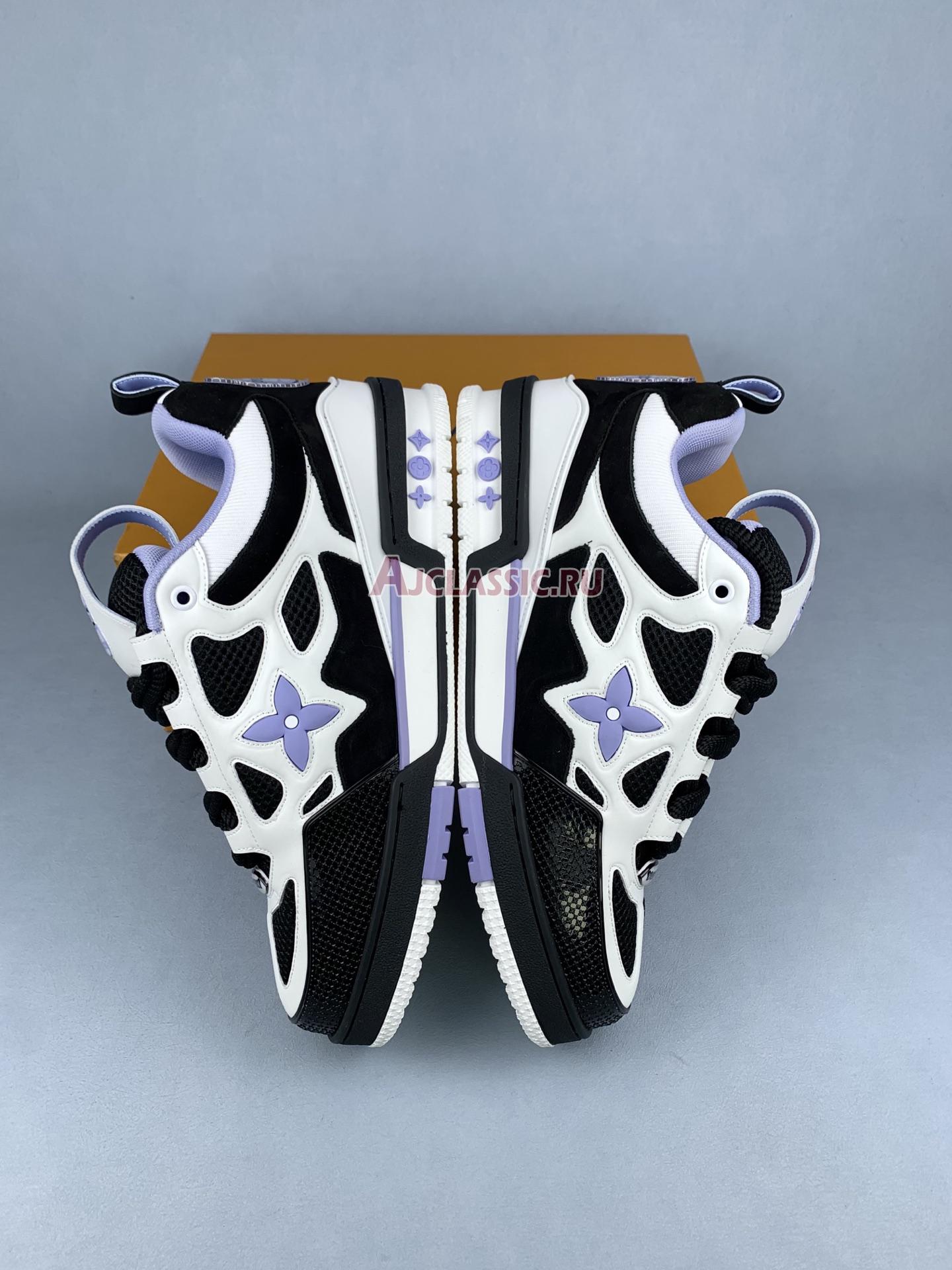 New Louis Vuitton LV Skate Sneaker "Black Cream Purple" 1ADE0I-2 Shoes
