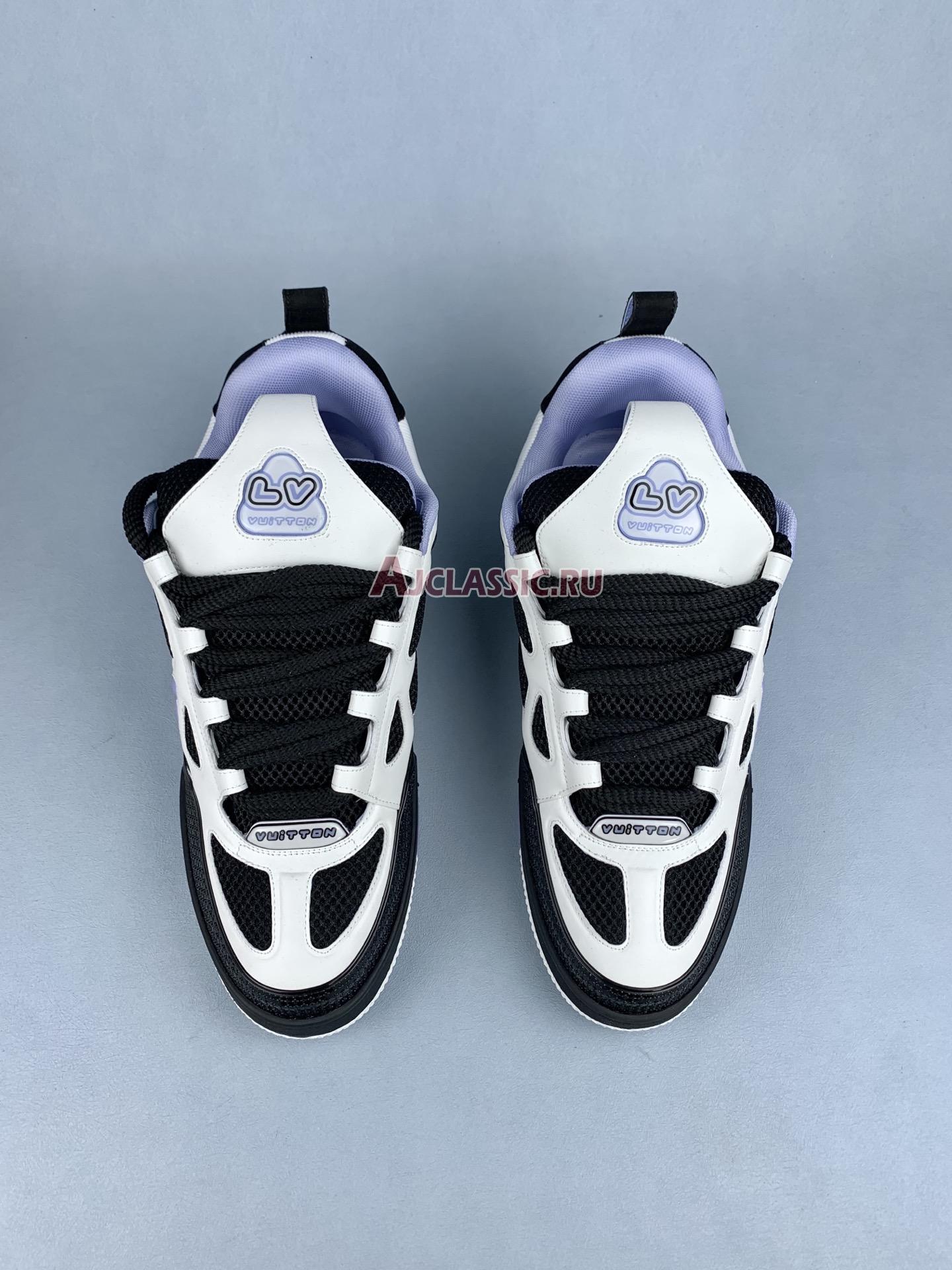 New Louis Vuitton LV Skate Sneaker "Black Cream Purple" 1ADE0I-2 Shoes