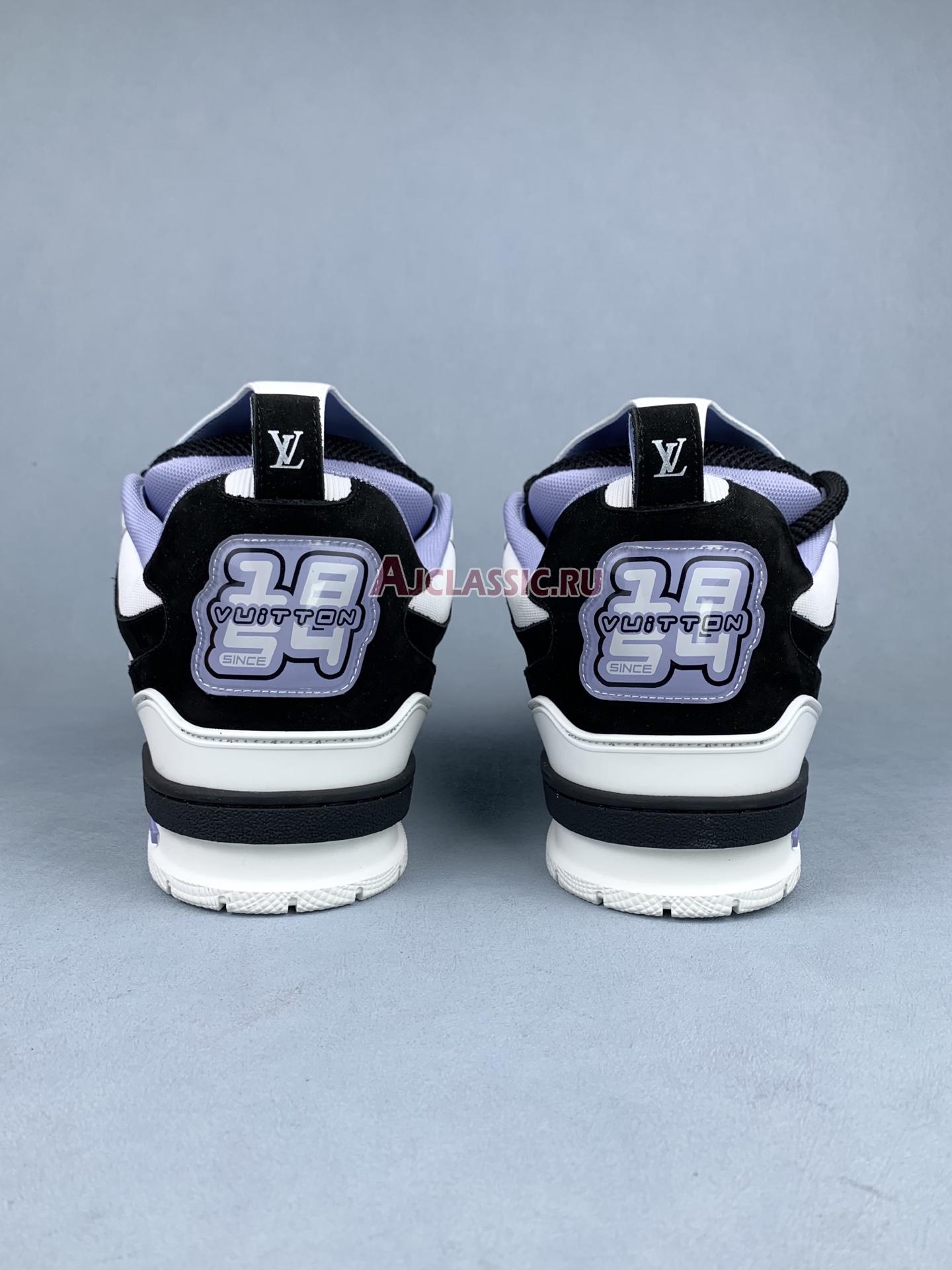 New Louis Vuitton LV Skate Sneaker "Black Cream Purple" 1ADE0I-2 Shoes