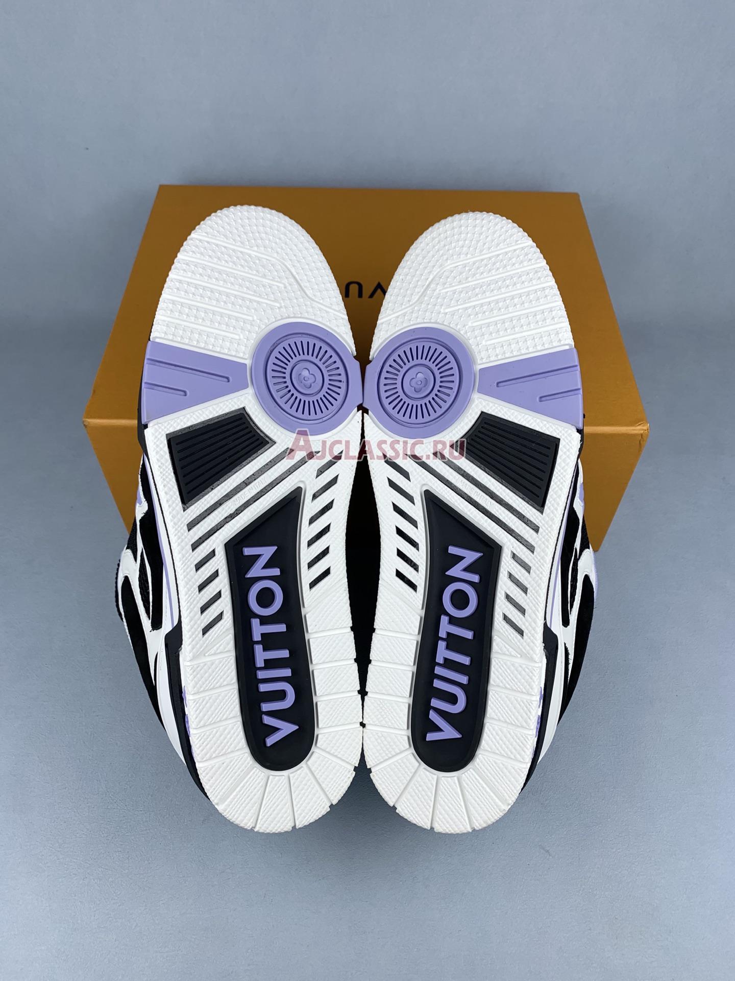 New Louis Vuitton LV Skate Sneaker "Black Cream Purple" 1ADE0I-2 Shoes