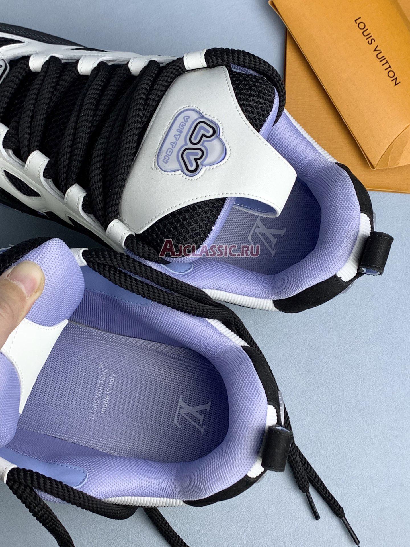 New Louis Vuitton LV Skate Sneaker "Black Cream Purple" 1ADE0I-2 Shoes