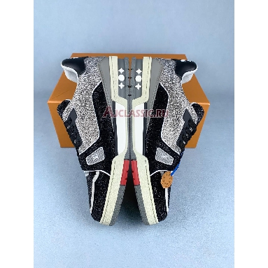 Buy Louis Vuitton LV Trainer Black Grey Crystal Black 1AA6PV Quality Reps Replicas Shoes