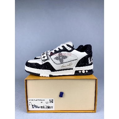 Buy Louis Vuitton LV Trainer Sneaker Black White Black 1ABODG Quality Reps Replicas Shoes
