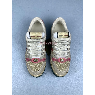 Buy Gucci Screener Distressed Pink Green Sneaker Cream 626620 G1760 9665 Quality Reps Replicas Shoes