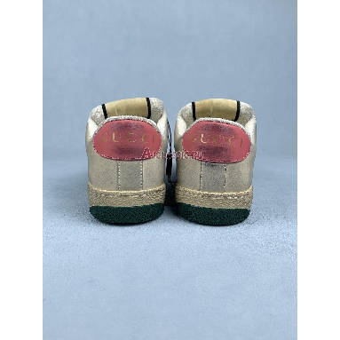 Buy Gucci Screener Distressed Pink Green Sneaker Cream 626620 G1760 9665 Quality Reps Replicas Shoes