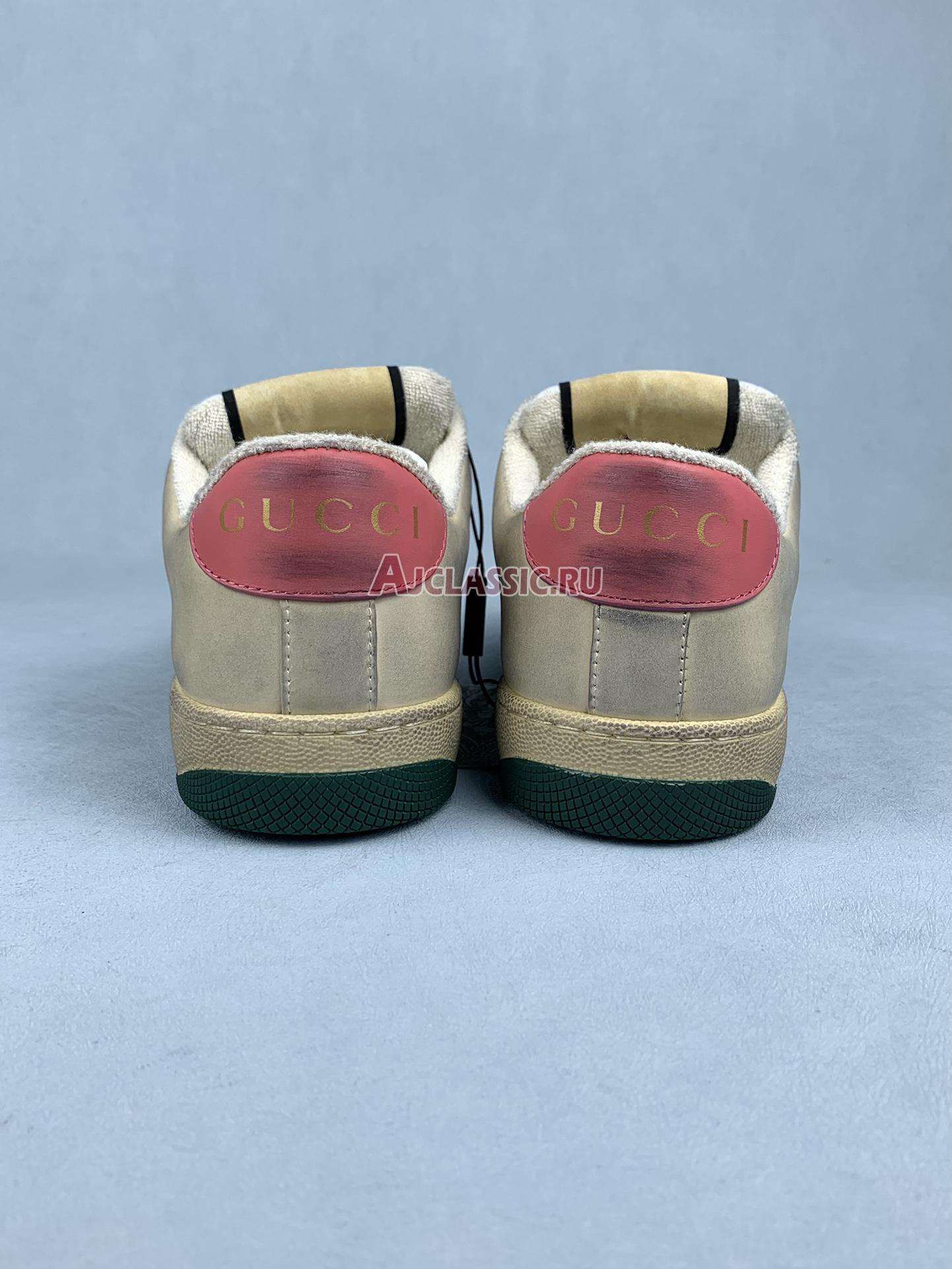 New Gucci Screener "Distressed Pink Green" Sneaker 626620 G1760 9665 Shoes