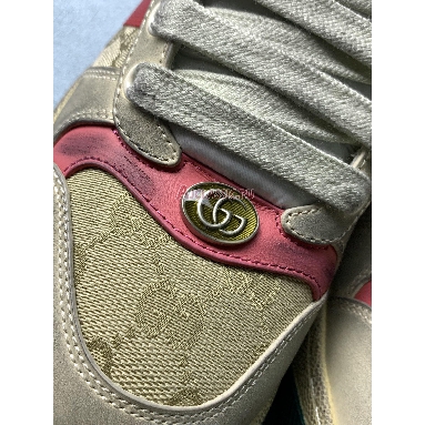 Buy Gucci Screener Distressed Pink Green Sneaker Cream 626620 G1760 9665 Quality Reps Replicas Shoes