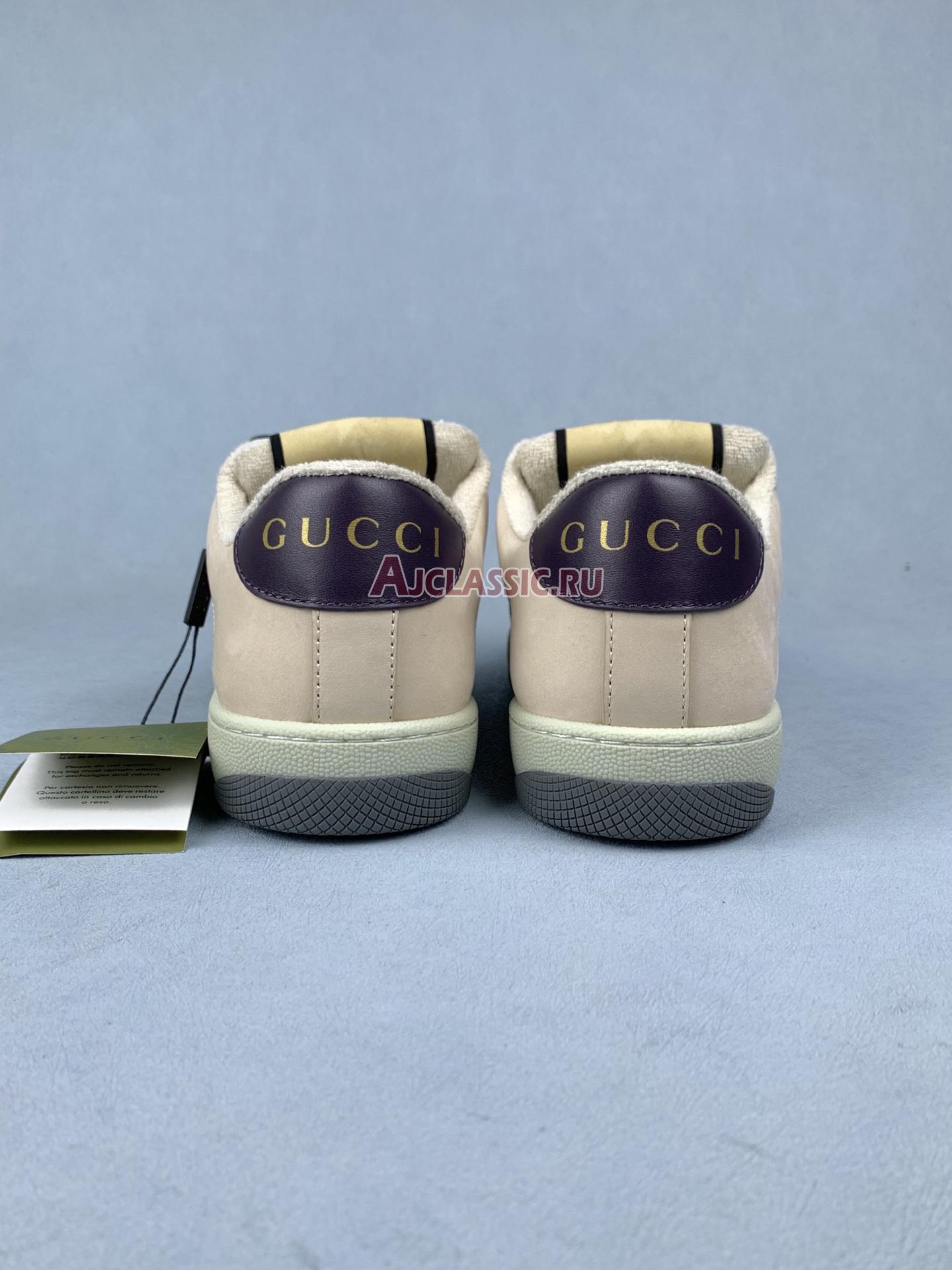 New Gucci Screener "Beige Ebony GG Canvas" Sneaker 677423 HVKI0 9765 Shoes