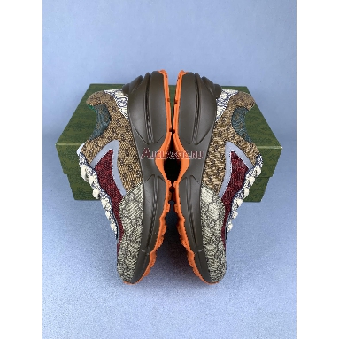 Buy Gucci Rhyton Beige Brick Red Sneaker Brown 619819 99WG0 6060 Quality Reps Replicas Shoes