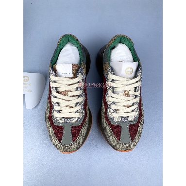 Buy Gucci Rhyton Beige Brick Red Sneaker Brown 619819 99WG0 6060 Quality Reps Replicas Shoes