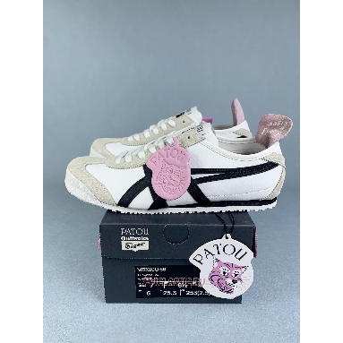 Buy PATOU x Onitsuka Tiger Mexico 66 White Black Pink White 1183C380-100 Quality Reps Replicas Shoes
