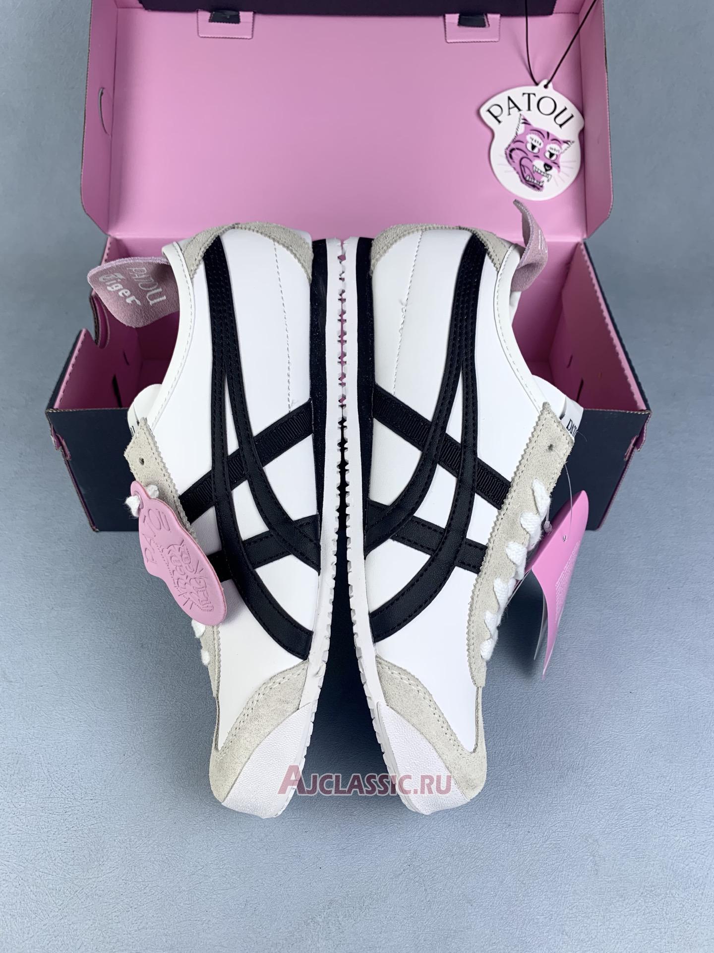 New PATOU x Onitsuka Tiger Mexico 66 "White Black Pink" 1183C380-100 Shoes