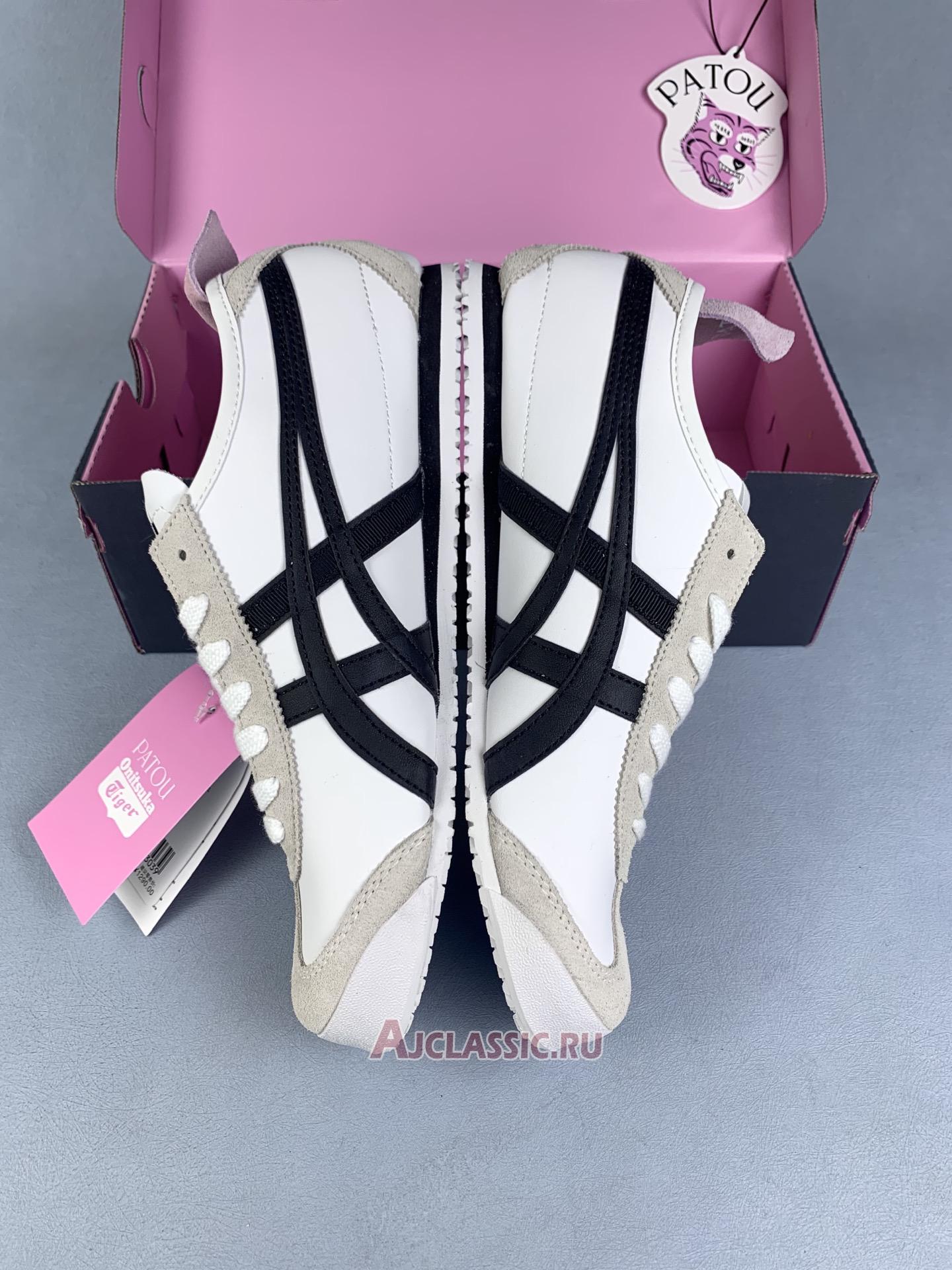 New PATOU x Onitsuka Tiger Mexico 66 "White Black Pink" 1183C380-100 Shoes