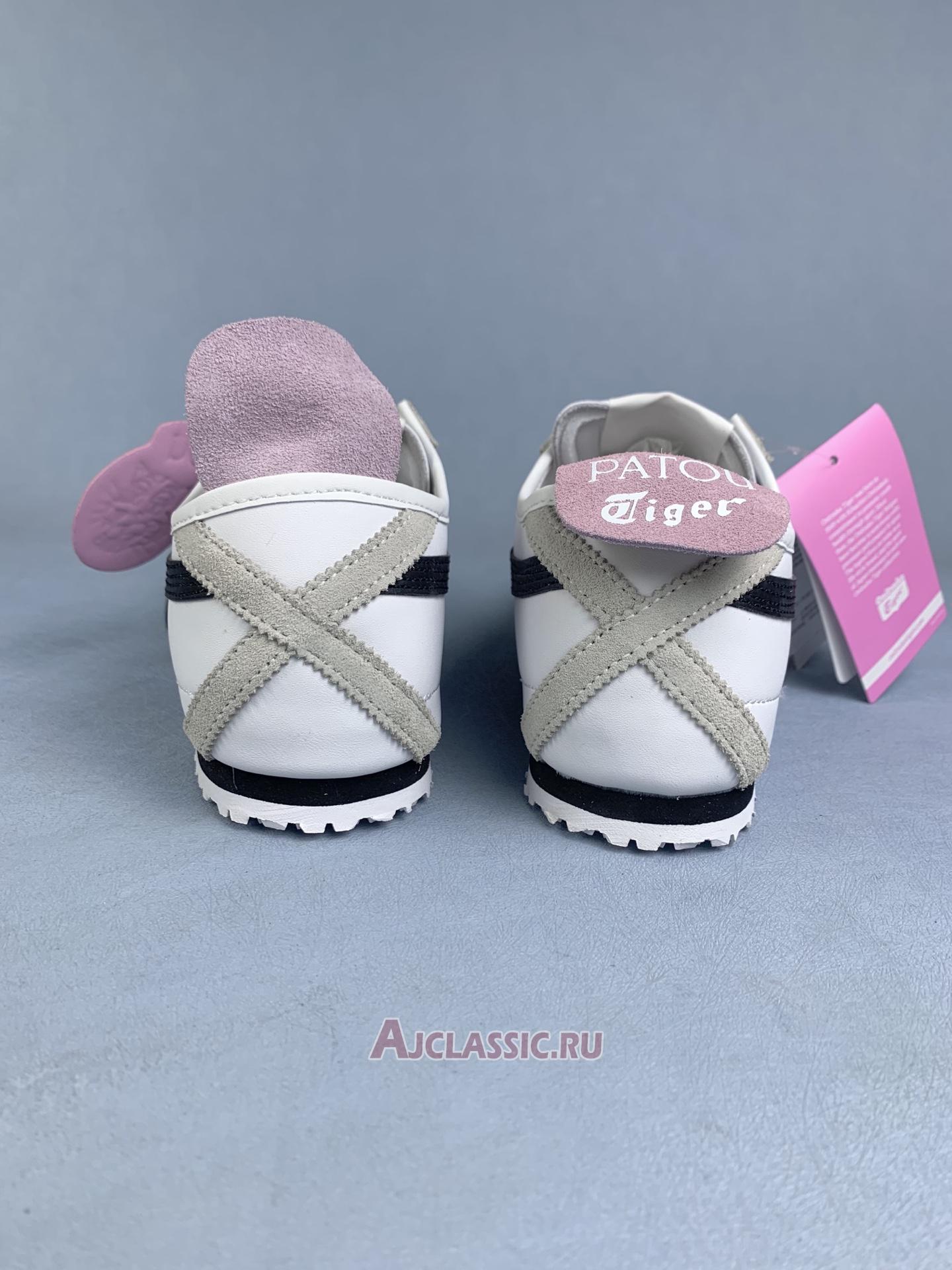 New PATOU x Onitsuka Tiger Mexico 66 "White Black Pink" 1183C380-100 Shoes