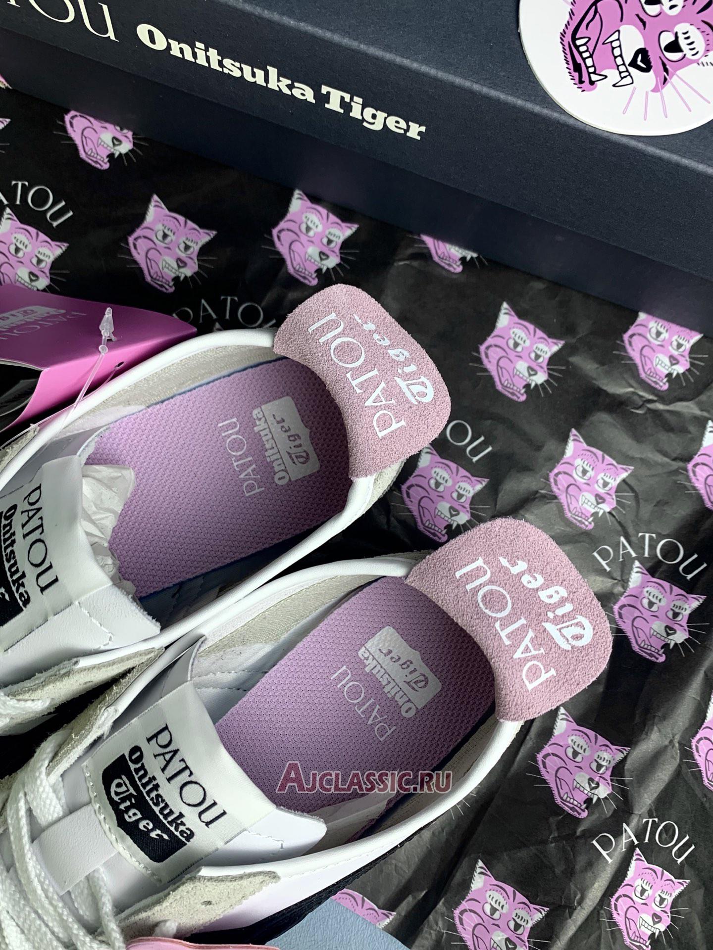 New PATOU x Onitsuka Tiger Mexico 66 "White Black Pink" 1183C380-100 Shoes