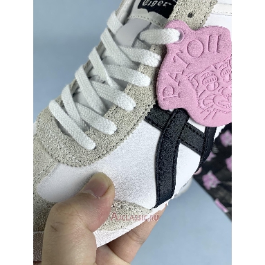 Buy PATOU x Onitsuka Tiger Mexico 66 White Black Pink White 1183C380-100 Quality Reps Replicas Shoes