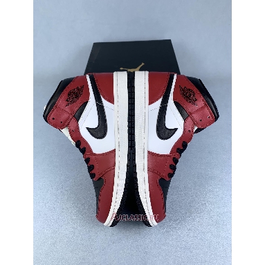 Buy Air Jordan 1 Mid Chicago Black Toe Red 554724-069-2 Quality Reps Replicas Shoes